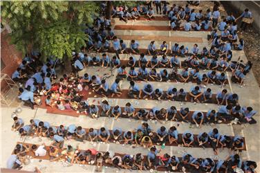 Il convitto per i tibetani in esilio a Paonta, in India: è stata realizzata con fondi della Provincia di Bolzano (Foto USP)