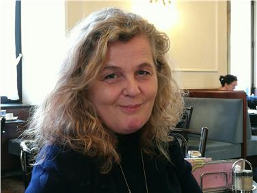La direttrice della Literaturhaus, Anna Rottensteiner Foto USP