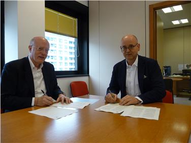 Gianfranco Cesarini Sforza, Responsabile dell'Agenzia per la depurazione della Provincia di Trento e Flavio Ruffini, direttore dell'Agenzia per l'ambiente