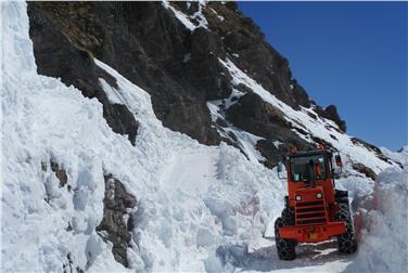 La strada di Passo Stelvio la scorsa settimana