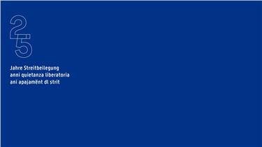 25 anni quietanza liberatoria: il logo della cerimonia di Merano