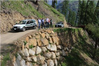 Il tratto già costruito direttamente dalla Forestale. Foto rt