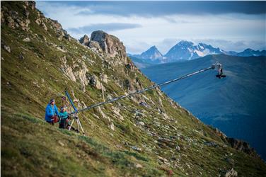 Tecnici al lavoro sulle montagne altoatesine Foto Harald Wisthaler