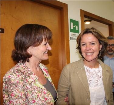 L'assessora Martha Stocker con la ministra, Beatrice Lorenzin