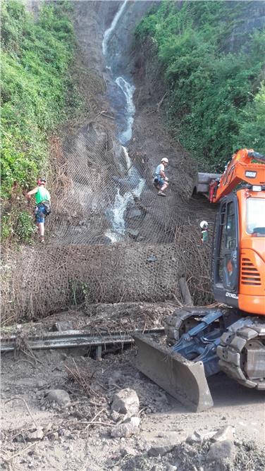 Non semplici gli interventi sulla strada provinciale per Renon (FOTO Servizio strade)