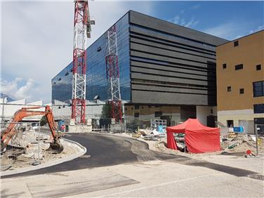 Nel corpo centrale del parco tecnologico spazio a nuovi laboratori (Foto BLS)