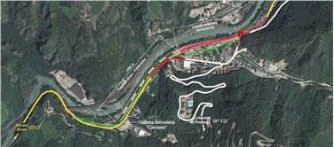 La mappa del progetto per la circonvallazione di Prato Isarco