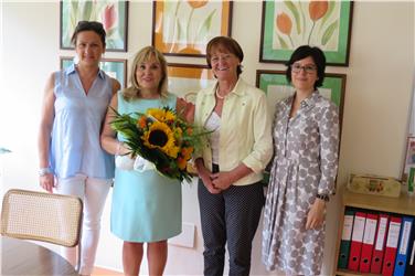 Visita all'IPAI: Karolina Benedetti, Liana Zancanella, Martha Stocker e Petra Frei (Foto USP/FG)