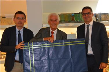 Cambio al vertice della RAS: il nuovo presidente Silbernagl, l'uscente Gamper e Arno Kompatscher (Foto USP)