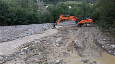I lavori sul rio Lana a Naturno sono conclusi: così si presentava dopo il maltempo. Foto Ufficio sistemazione bacini montani ovest