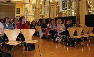 L'assessora provinciale Martha Stocker intervenuta al convegno del Comitato etico provinciale sull'Advance Care Planning (Foto: USP/ep)