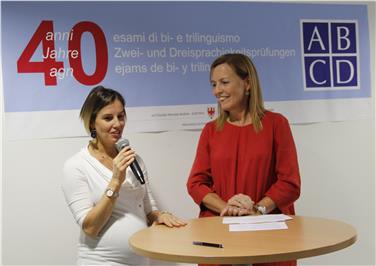 La tuffatrice Tania Cagnotto ha raccontato la propria esperienza con l'esame di bilinguismo. Foto: Usp/rm