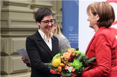 Sandra Weger si è aggiudicata il primo posto con il progetto relativo ad una Casa delle donne realizzata nel centro di Innsbruck Foto: USP/rm