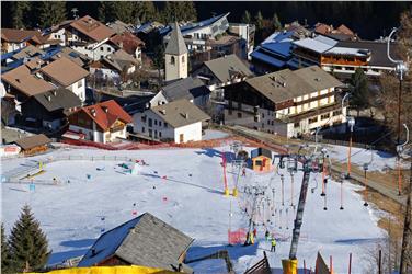 L'impianto di risalita di Antermoia, uno dei 23 piccoli skilift di paese presenti in Alto Adige (Foto USP)