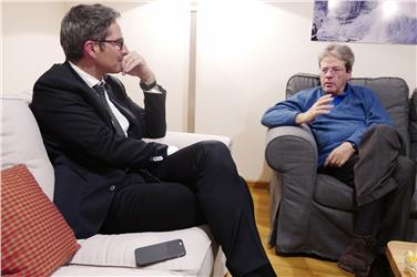 Kompatscher col presidente del Consiglio Gentiloni a Dobbiaco - foto: usp/Dominik Holzer