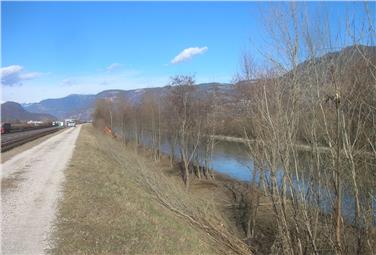 Per essere pronti in caso di piena necessario garantire all’Adige spazio sufficiente ed eseguire lavori di manutenzione regolari e interventi di messa in sicurezza degli argini. L'avvio in questi giorni (Foto: USP/Bacini montani)