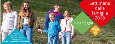 Il logo della settimana della famiglia, giunta alla terza edizione