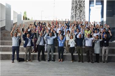 I partecipanti all'Interreg-netting al NOI Techpark