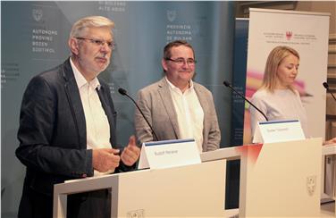 Rudolf Meraner, Gustav Tschenett e Ulrike Huber (Foto USP/Roland Walter)